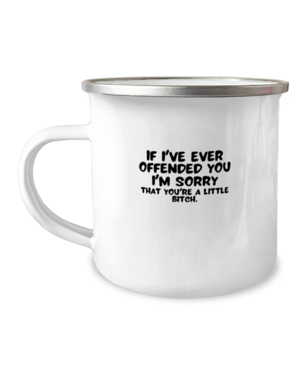 Primary image for 12oz Camper Mug Coffee Funny If I've ever offended you I'm sorry 