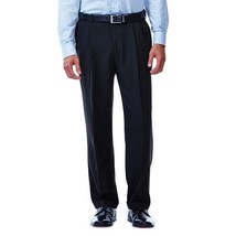 Men&#39;s Haggar E·CLO Stria Classic-Fit Hidden Dress Pants, 34W X 34L, Black - £25.71 GBP