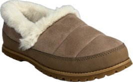 Timberland Women&#39;s Joslin Light Brown Suede Fur Slip-on Slippers, A2K3F - £50.23 GBP