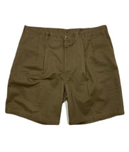 Wrangler Timber Creek Men Size 39x9 Brown Pleated Twill Shorts - £9.14 GBP