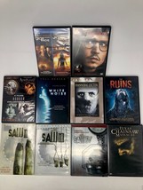 Lot of 10 Horror DVDs.  Saw II, III, IV, White Noise, Secret Window, The Ruins, - £10.93 GBP