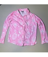 Joe Boxer Pajama Shirt Button Down Pink With Sheep And Bunnies Girls L (... - $23.61 CAD