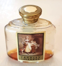 VTG Perfume Bottle Yardley Old English Lavender Lovely Lady &amp; Dog Label ... - $21.72