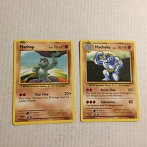 2016 Pokemon Machop 57/108 &amp; Machoke 58/108 - £2.35 GBP