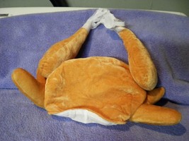 New Plush Turkey Shaped Hat brown thanksgiving - £5.86 GBP