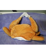 New Plush Turkey Shaped Hat brown thanksgiving - £5.86 GBP