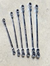 6pc Extra Long Flexible Head Double Box Ratchet Ring Spanner Wrench Set ... - $69.99