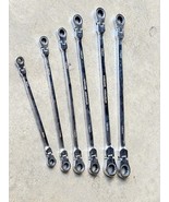 6pc Extra Long Flexible Head Double Box Ratchet Ring Spanner Wrench Set ... - $1,286.08 MXN