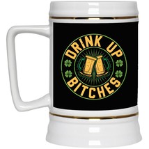 Ceramic Beer Stein Gift for Beer Lovers - St. Patrick&#39;s Day Beer Stein Mugs -  D - £19.88 GBP