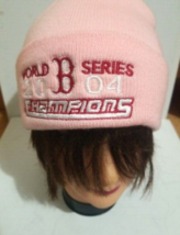 2004 Boston Red Sox MLB World Series Champions Pink Winter Hat - £14.76 GBP