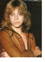 Leif Garrett teen magazine pinup clipping vintage 1970&#39;s leather brown s... - $3.50