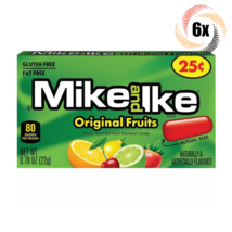 6x Packs Mike &amp; Ike Original Fruits Chewy Candy | .78oz | Fat &amp; Gluten Free - £8.08 GBP