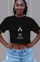 Confidence is Sexy Womens Cropped Short Sleeve Shirt - $14.99