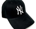 MVP New York Yankees NY Logo Baseball Black Curved Bill Adjustable Hat - £14.00 GBP