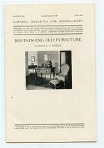 1938 Cornell Bulletin for Homemakers Refinishing Old Furniture Florence ... - $11.88