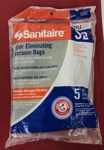 NEW / Sealed • 5 pack SANITAIRE 63262 Style SD Odor Eliminating Vacuum Bags - £4.74 GBP