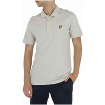 Lyle &amp; Scott Men Polo Beige Designer Shirt Logo 2025 Collection - $1,313.72 MXN