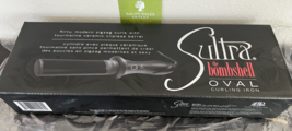 SULTRA Bombshell OVAL Curling Iron Ceramic Clipless Barrel - £25.48 GBP