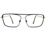 Robert Mitchel Eyeglasses Frames RMXL 20211 BLACK-GOLD Square Wire Rim 5... - $69.29