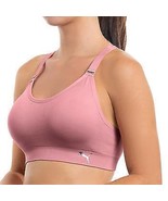 Puma Women&#39;s Sports Bra 2 Pack Seamless Removable Cups Size: S, Pink/White - £27.56 GBP