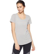 Under Armour Women&#39;s Heat Gear Streaker Short Sleeve Scoop T-Shirt, Gray... - $26.38 CAD