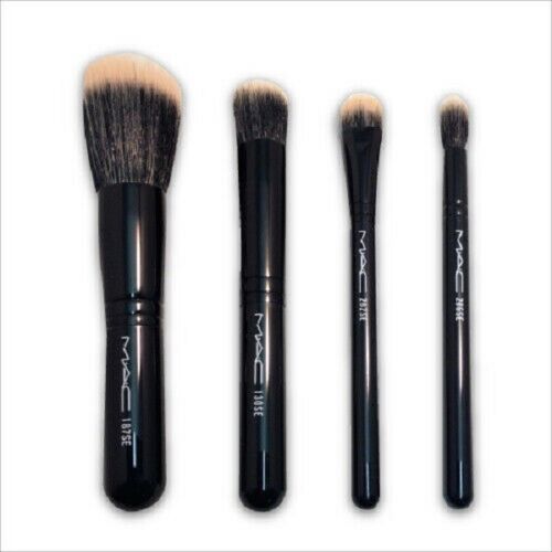MAC Cosmetics 4 Brush Set - 282SE 130SE 286SE 187SE Black - £70.06 GBP