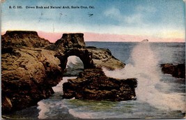 California San Francisco Crown Rock and Natural Arch Santa Cruz Antique Postcard - £5.99 GBP