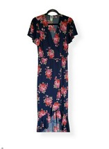 Seven Stitch Dress Medium Womans Full Length Floral Hi Low Multi Color - $18.69