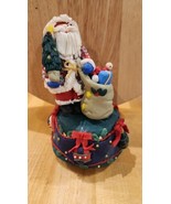 Home For The Holidays Santa Music Box Plays Santa Clause Is Coming To To... - £11.39 GBP