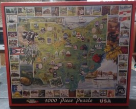 White Mountain The Best of Ohio 1000 Piece Jigsaw Puzzle 2008 Buckeyes - £29.63 GBP