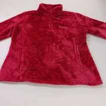Columbia XL0977 Women’s Red 1/4 Zip Serpa Fleece Pullover Lightweight Jacket L image 14