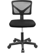 Desk Chair, Armless Office Mesh Computer Desk Chair Swivel Small Desk Chair - £44.24 GBP