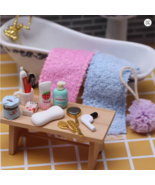 Dollhouse Deluxe 15 Pc. Complete Bath Set   1/12 Scale - $166.86 MXN