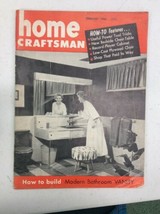 Home Craftsman Magazine Vintage Feb 1956 Build A Modern Bathroom Vanity Retro - £11.70 GBP