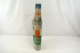 Alberta Pure Vodka Cardboard Advertising Wrap Display Bottle-Shaped 7.5x18&quot; - $17.34