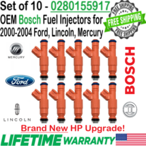 NEW x10 Bosch OEM HP Upgrade Fuel Injectors for 2000-02 Ford E-350 Econoline V10 - £520.14 GBP