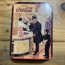 Vintage Coca-Cola Brown Tin, Delicious Refreshing - $19.80