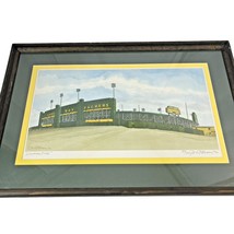 Carl Johnson Framed Print Green Bay Packers Lambeau Field Signed Numbered 1994 - £71.28 GBP