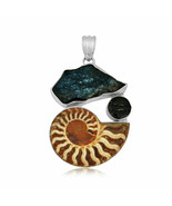 Pure Sterling Silver Ammonite and Trilobite jewelry Pendant/valentine Sp... - £37.73 GBP