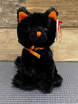 TY Halloweenie Beanie Baby - FRIGHTS the Black Cat (4 Inch) w/ Tags - £6.13 GBP