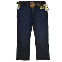 Lee Jeans with Belt Womens 16P Typhoon Natural Fit Slims Straight Leg St... - £23.48 GBP