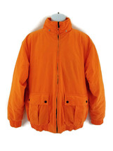 Outfitters Ridge Men&#39;s Blaze Orange Quilted Hunting Jacket Coat Size Large - £29.19 GBP