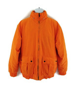 Outfitters Ridge Men&#39;s Blaze Orange Quilted Hunting Jacket Coat Size Large - £29.30 GBP