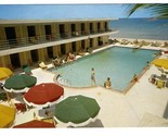 The Bombay Hotel Postcard Miami Beach Florida Pool and Ocean View - $10.89