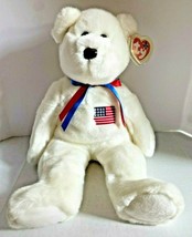 2000 Ty Beanie Buddy &quot;Libearty&quot; Retired Patriotic Bear BB3 - £15.17 GBP