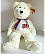 2000 Ty Beanie Buddy &quot;Libearty&quot; Retired Patriotic Bear BB3 - £14.94 GBP