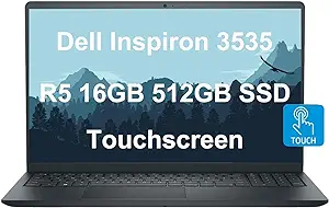 Dell Inspiron 15 15.6" Laptop (FHD Touchscreen, AMD Ryzen 5 7530U, 16GB RAM, 512 - £724.03 GBP