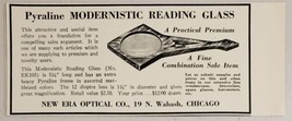 1931 Print Ad Pyraline Modernistic Reading Glass New Era Optical Chicago,IL - £7.75 GBP