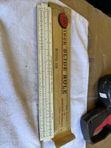 Vintage 10 inch Slide Rule 10B, Engineering Instruments, Inc. ~ - $13.10
