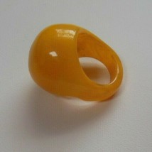 Vintage Butterscotch Dome Ring Size 7.5 - £34.84 GBP